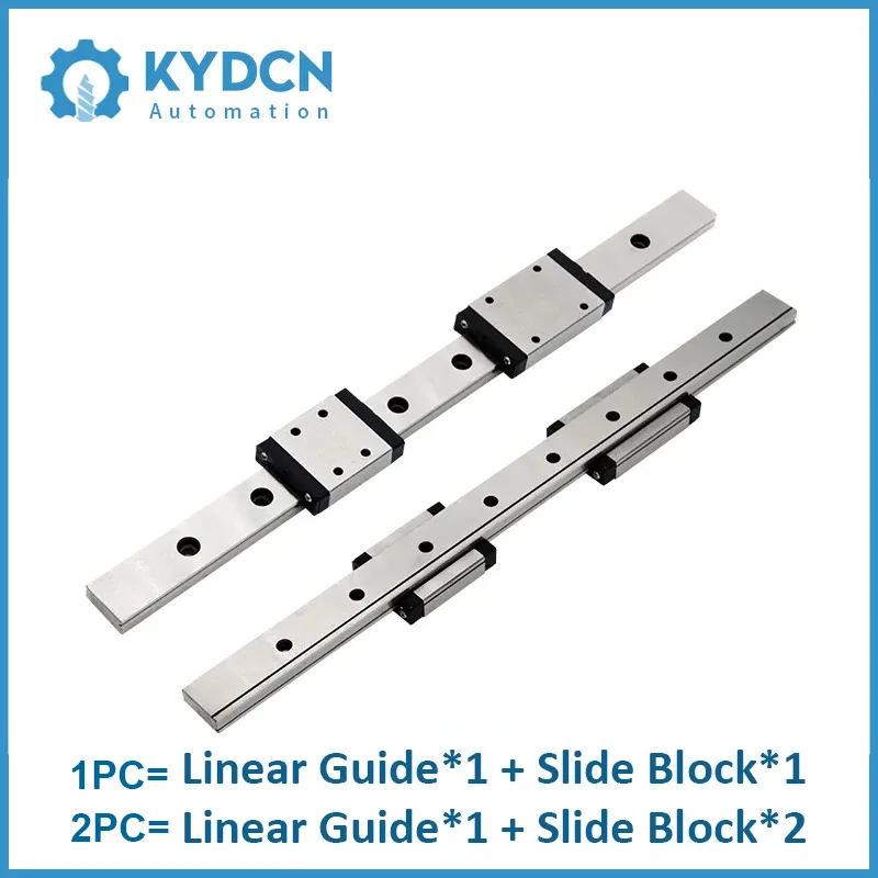 MGN5 MGW5 Miniature Linear Guide Rail+Linear Block MGN5C MGW5C CNC Mini Sliding System 100-550mm