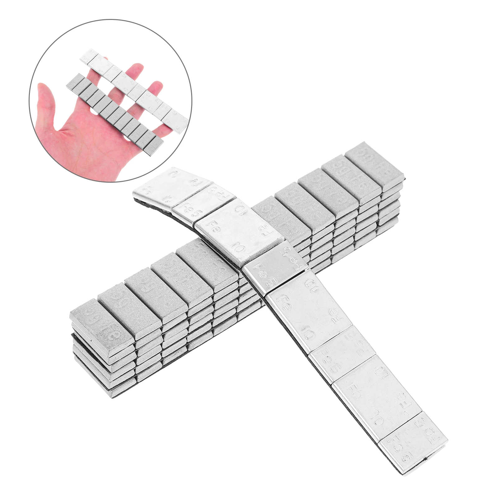 

Steel Car Wheel Balance Weight Blocks Tire Adhesive Wheel Balancing Repair Tool Strong Durable Vibration Reduction Easy