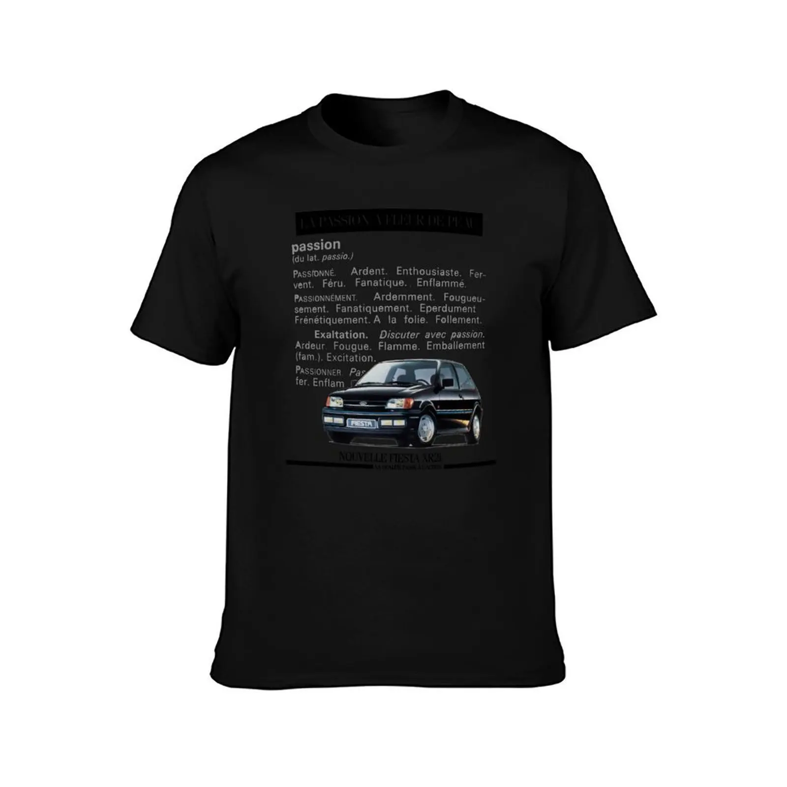 FIESTA XR2 - ADVERT T-Shirt, Summer Casual Cotton Tee, Oversized Streetwear Tops, Vintage Graphic Print, Loose Fit Short Sleeve