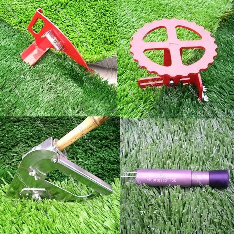 Artificial Turf Laying & Trimming Tool Set, Durable Lawn Compactor & Straight-Line Cutter for Landscaping