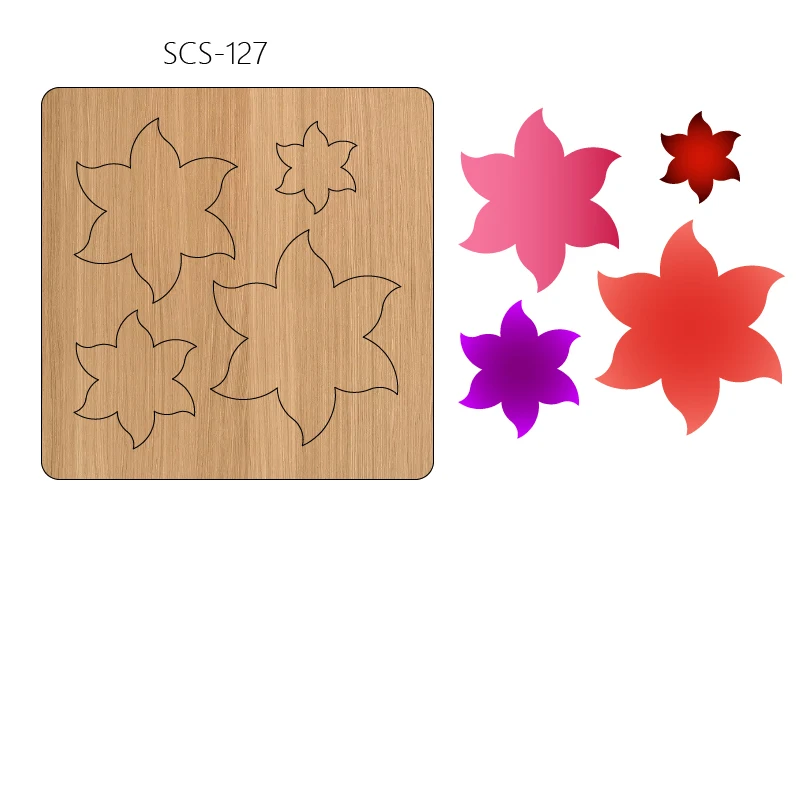 Flower Wooden Cutting Knife Die, Used with the Machine, SCS127