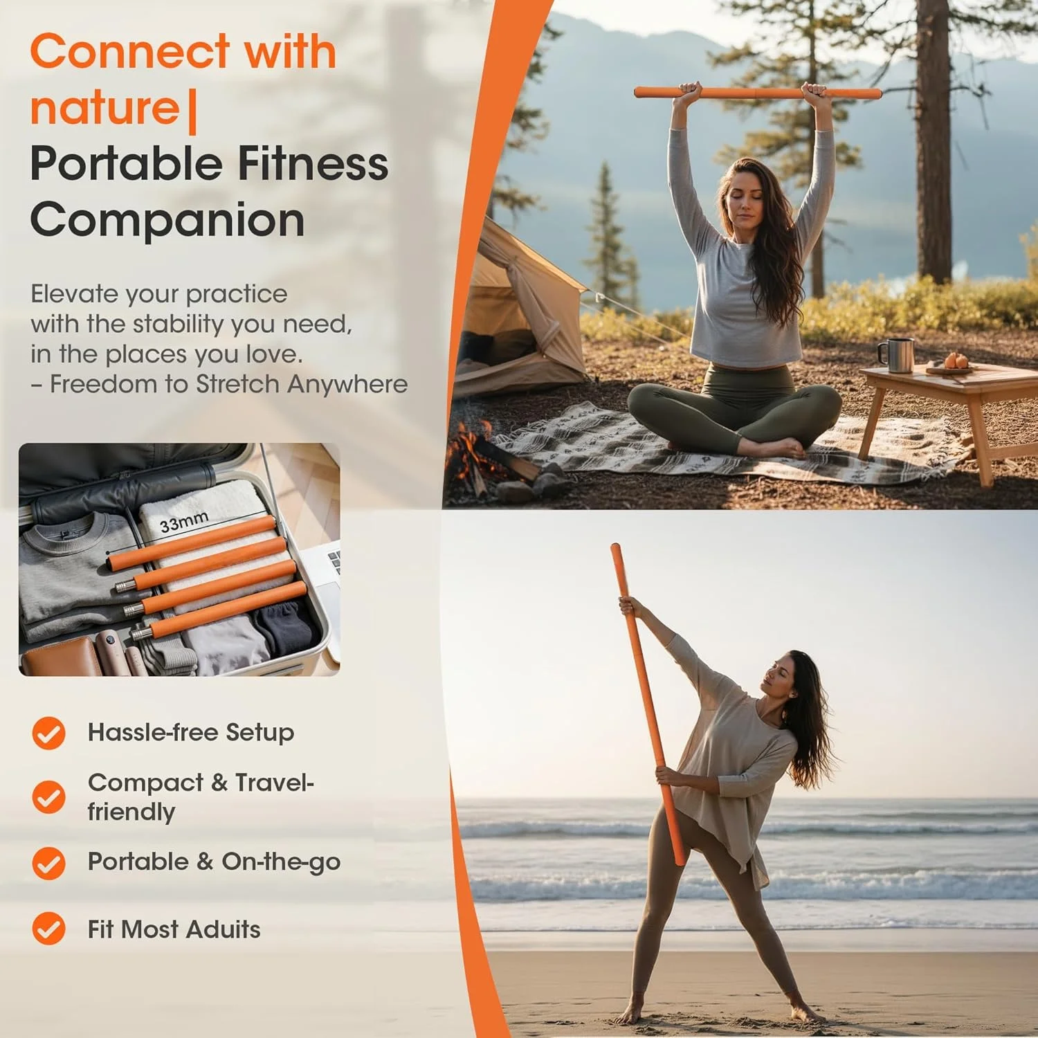 Tongkat Yoga, Tongkat Mobilita - Yoga Fitness Trainer ulasan dan harga