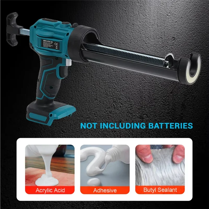ABVJ-Glass Glue Gun Electric Calking Gun Lithium Battery 4 Speeds Wireless Doors Windows Filling Sewing Tool For