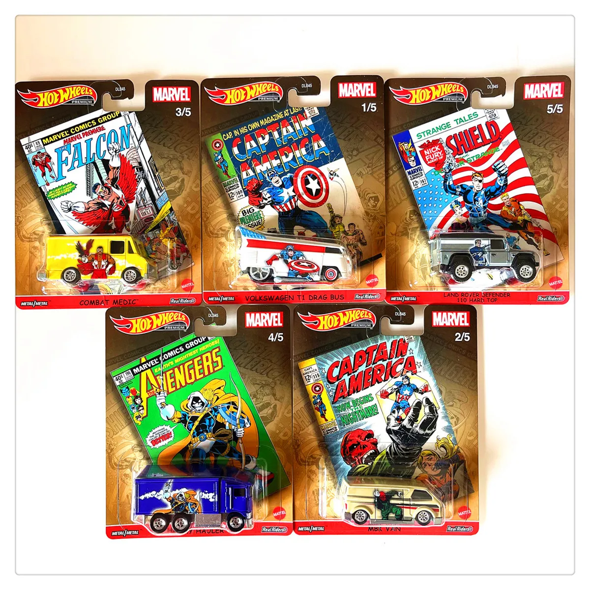 Originale Hot Wheels Premium Pop cultura serie auto modello 1/64 scala ragazzi giocattoli per bambini a tema comico Action Movie accessori