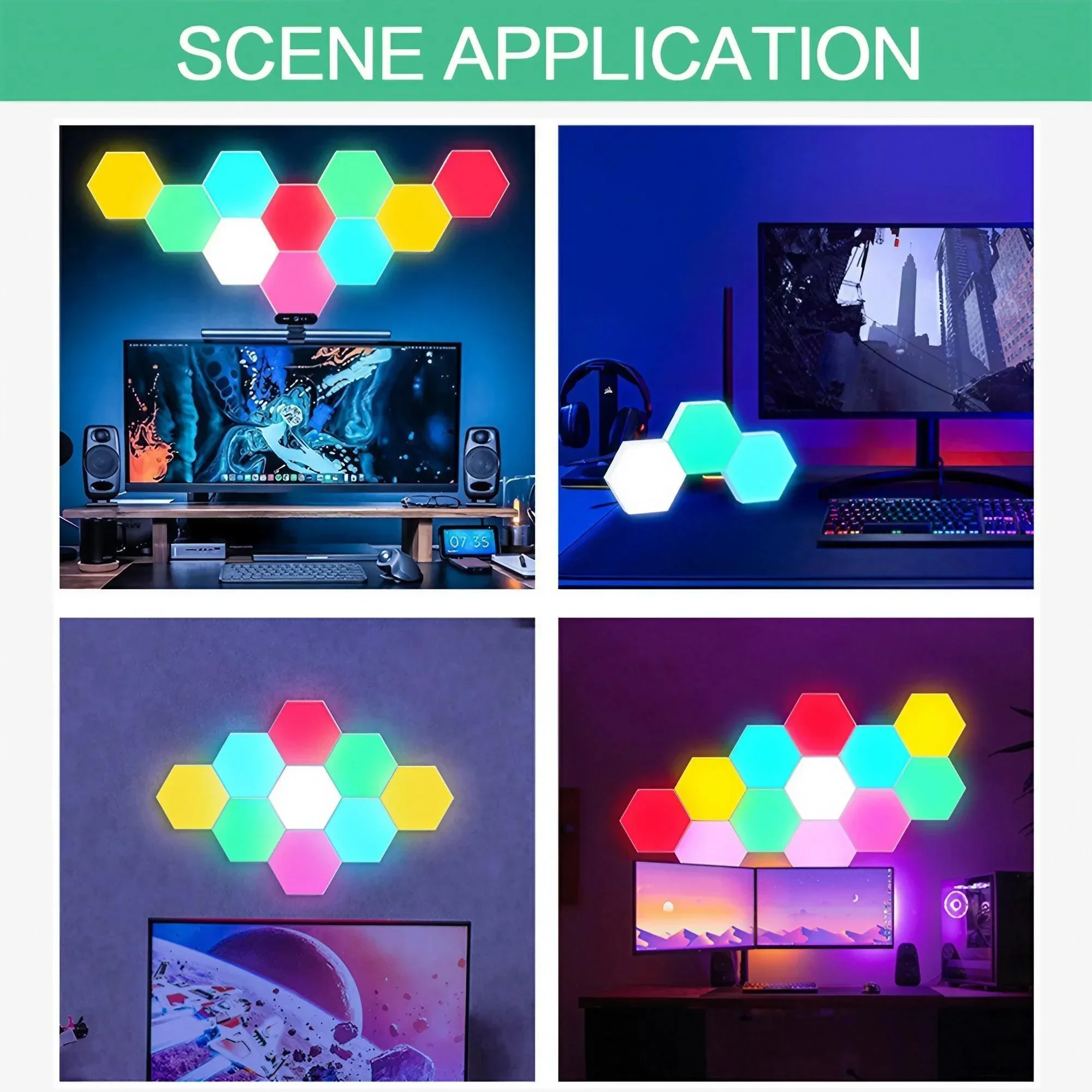 LED RGB Wall Lamp Creative Atmosphere Light Cozy Decoration Dazzling Colors Stylish Indoor Lighting for Home Office