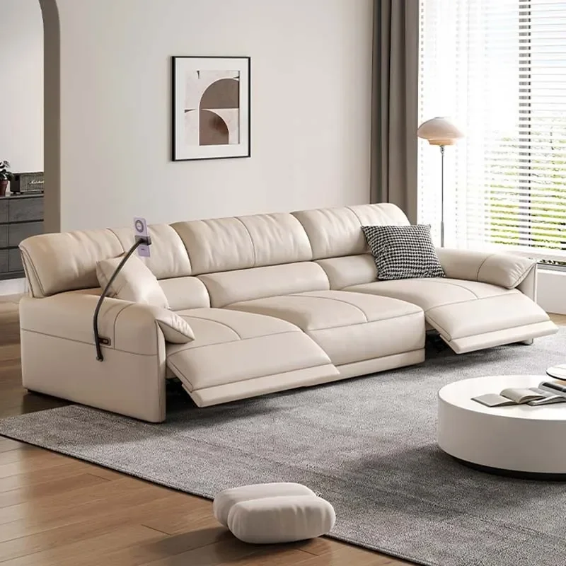 Design Filler Wohnzimmersofas Braun Hohe Rückenlehne Einzigartiges Luxus-Elektrosofa Lounges Lazy Designer Woonkamerbanken Furniture