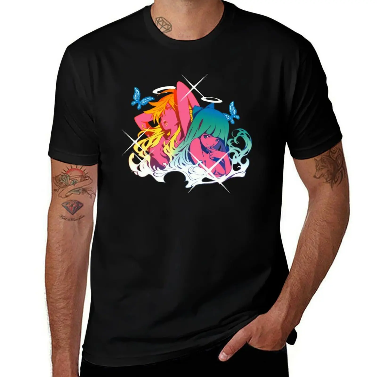 

Panty and Stocking (V2) T-Shirt funny meme t-shirts cotton graphic tees custom t-shirts topping heavy weight t shirts for men