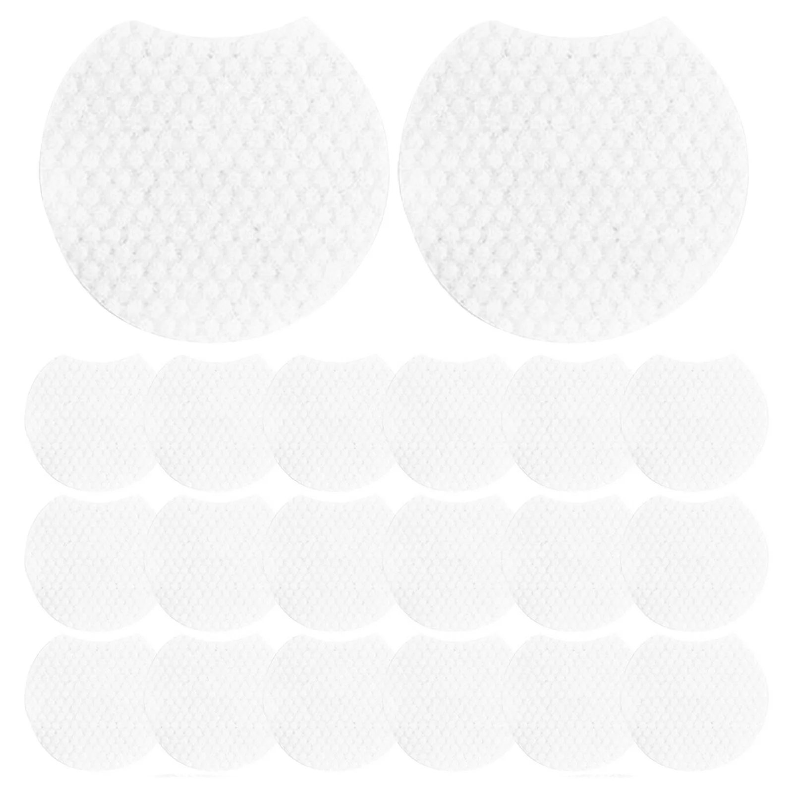 1200Pcs Semi Circle Makeup Remover Pads Non-Woven Fabric Thick Face Pads Disposable Face Cleaning Tools