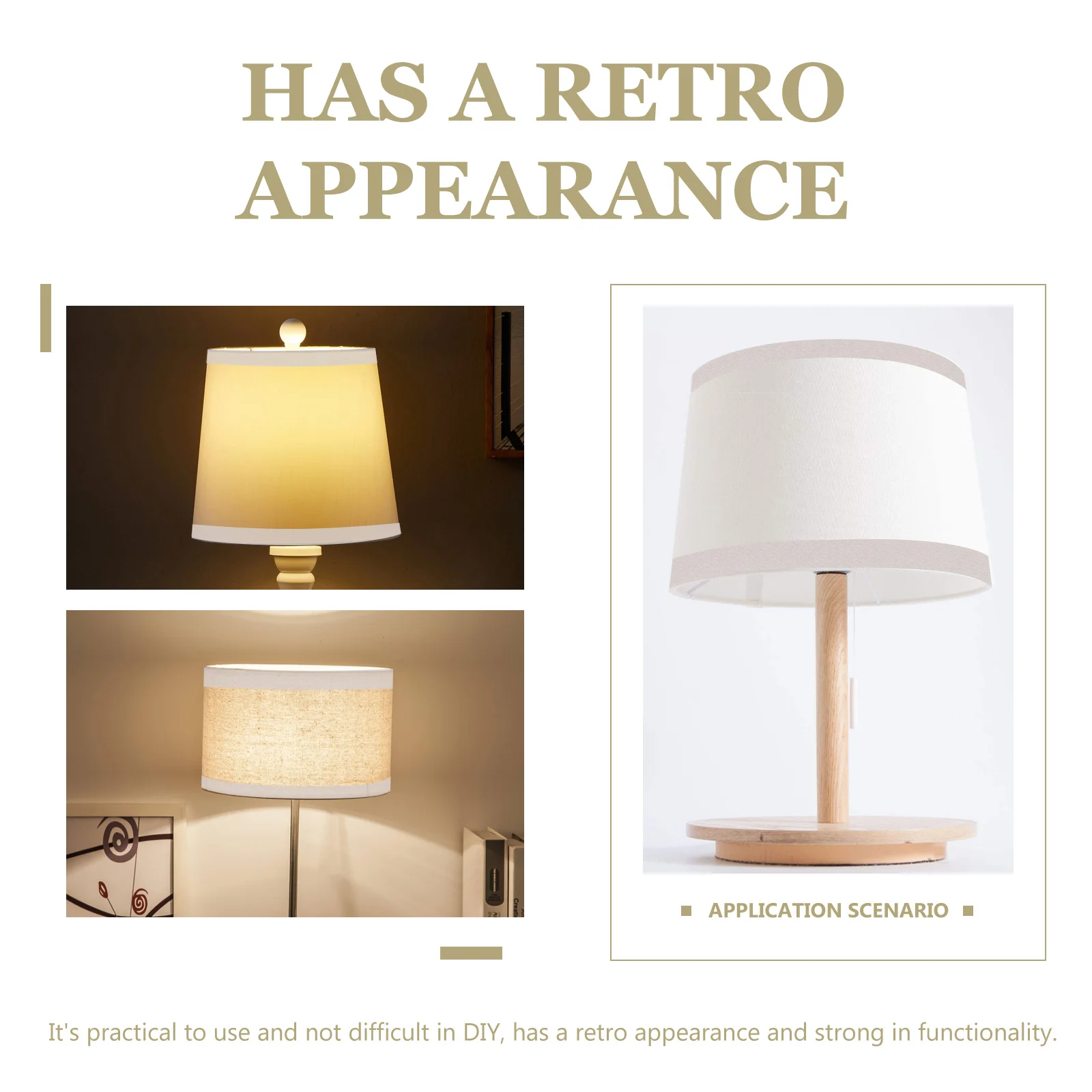 Lamp Shade Decor Lampshade Wrapping Cloth Light Accessory Multi-purpose Edges Banding Strip Rim Black