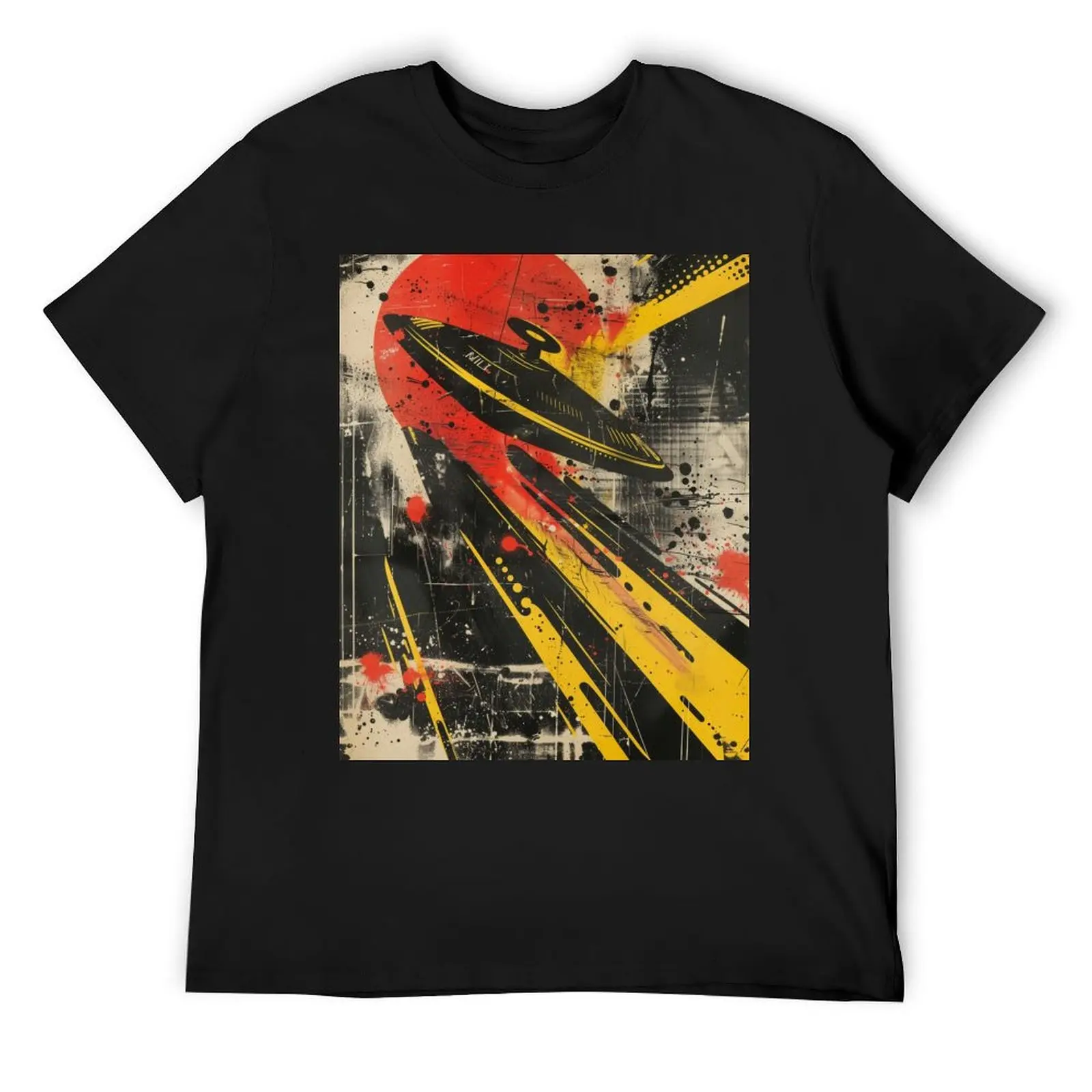 

Saucers Over Metropolis T-Shirt cute clothes essential t shirt blanks Blouse men t shirts