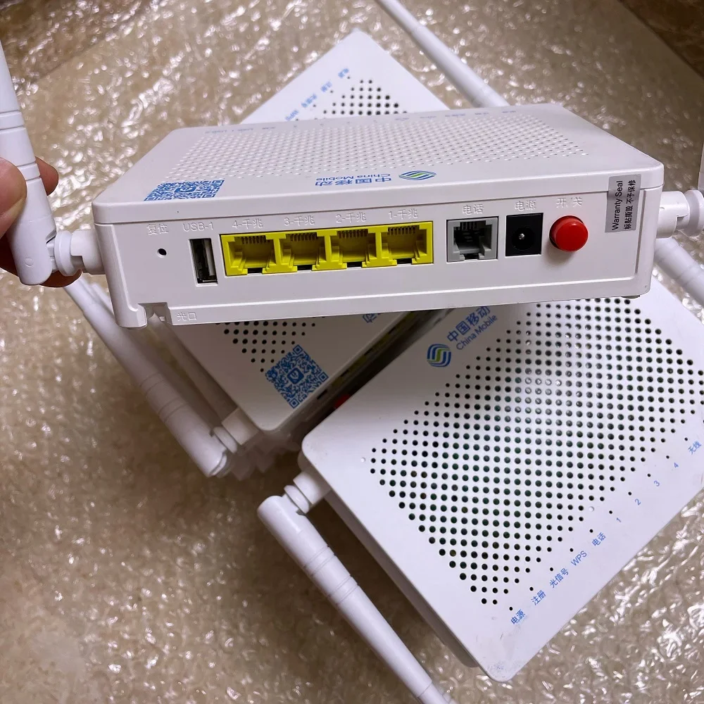 

F673AV9/F673AV9A Dual Band Used Optical ONU ONT GPON 4GE 1TEL 2USB 5G Wifi Second Hand English Version without Power Router