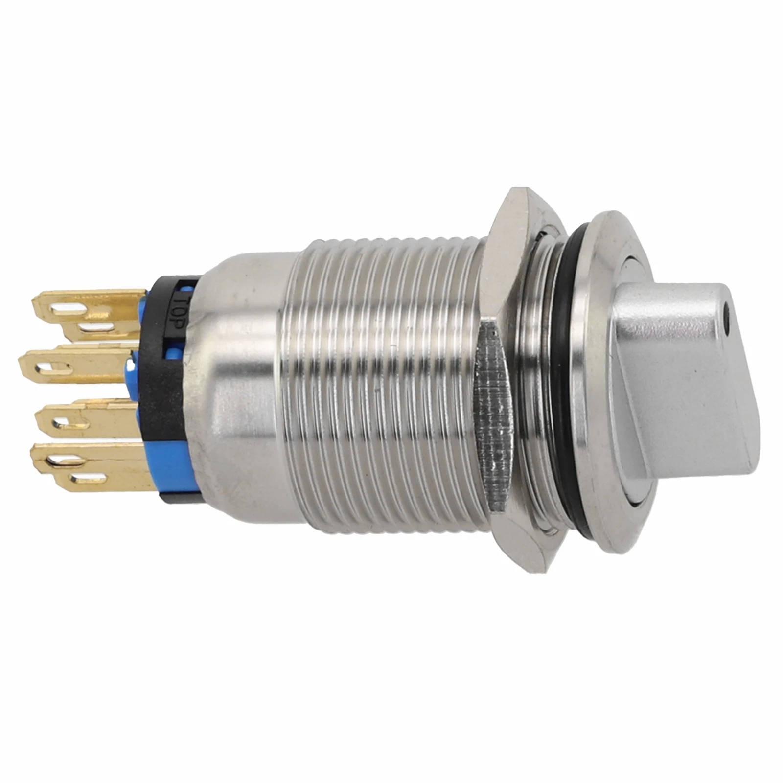 Interruptor de 3 posições, botão de travamento, condições de luz baixa, 3-6v, tensão nominal, indicador led, travamento automático para navio