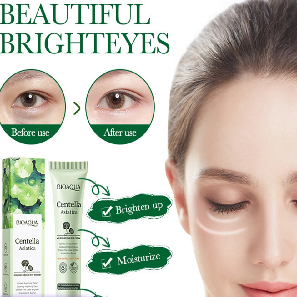 Centella Asiatica Eye CreamDark Circles Eyes Bags Moisturizing Beauty Eyes Skin Care Products 20g