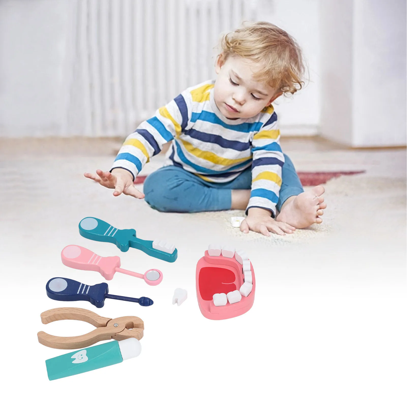 ZK40 Doctor Kit voor kinderen Educatieve simulatie Fantasierijke ontwikkeling Doctor Pretend Set Tandheelkunde