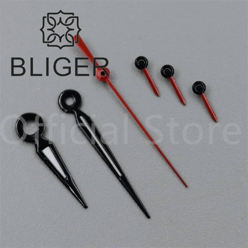 BLIGER Watch Hands Fit VK63 Silver Yellow Gold Rose Red Quartz Movement Green Luminous 6PCS/Set
