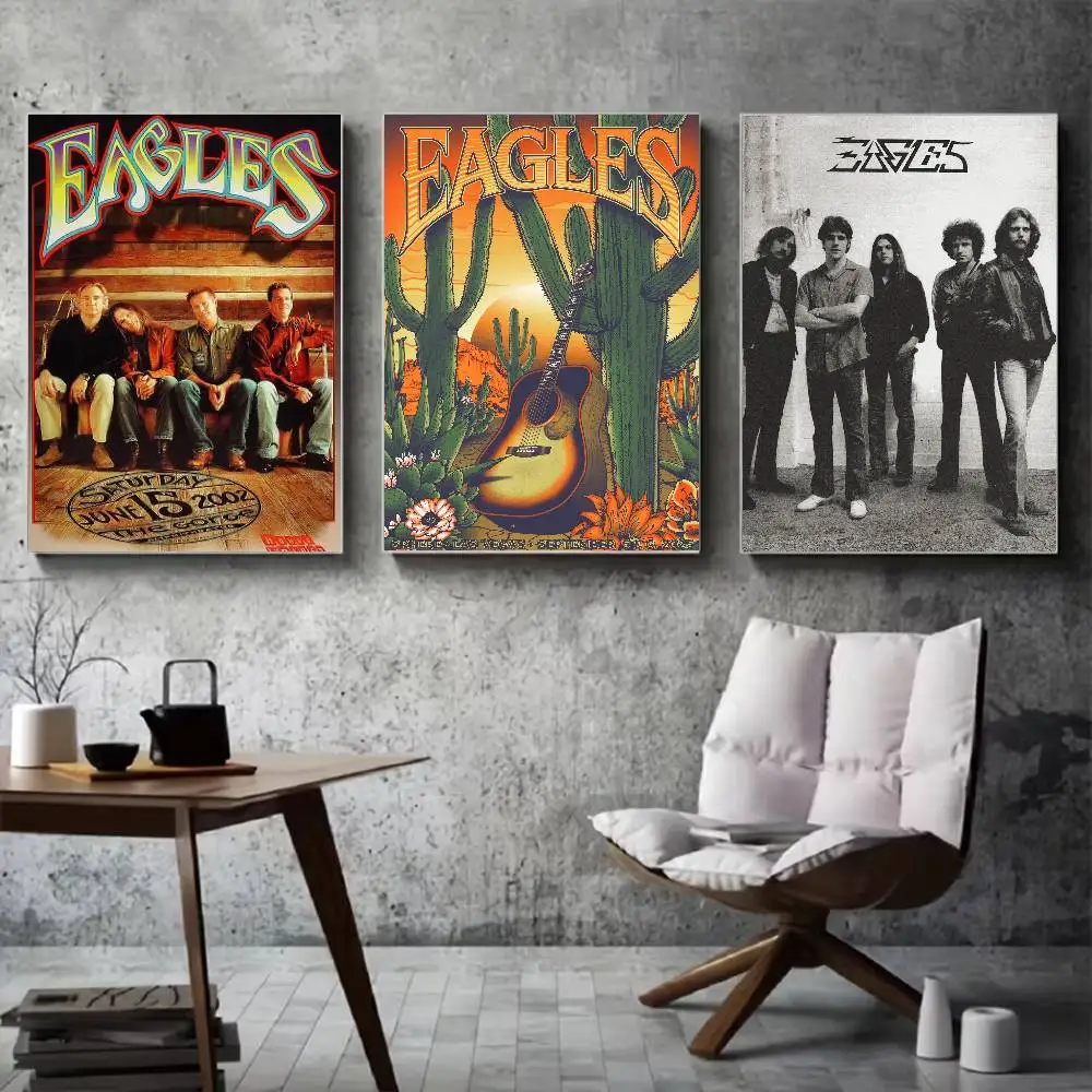 The Eagles Band Poster for Modern Decor in Home Offices, Bedrooms, Living Rooms, Kitchens, Bathrooms.