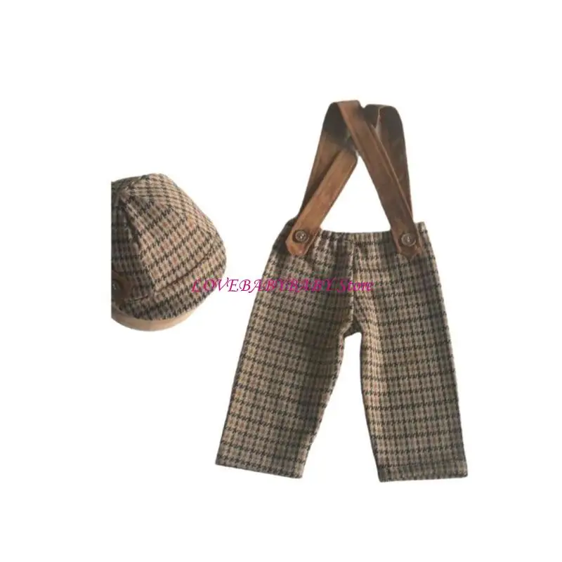 

Фотосессионные наряды Baby Boy устанавливают шляпу для средств и брюки для ремня подтягивания брюки 4xbc