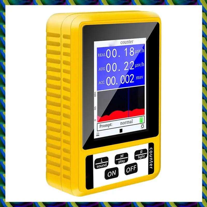 Rilevatore di radiazioni nucleari contatore Geiger giornaliero con schermo LCD Rilevatori dosimetri Tester di raggi X Beta Gamma portatile