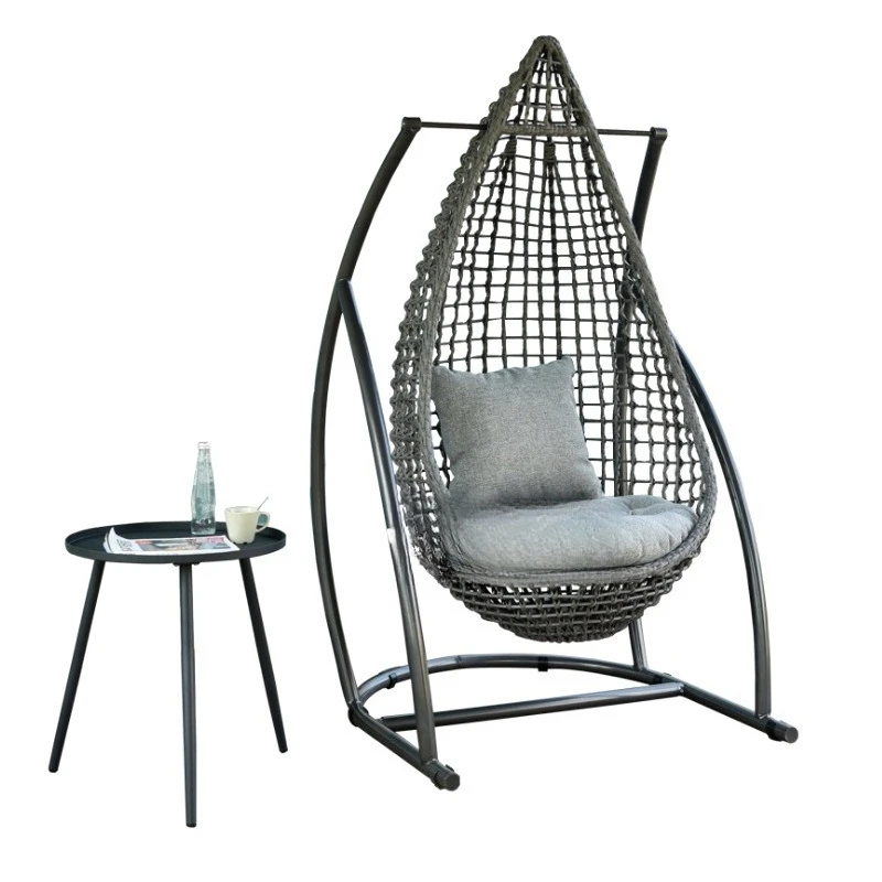 Imitation rattan hanging chair rattan swing chair outdoor leisure chair indoor, outdoor cradle villa home balcony