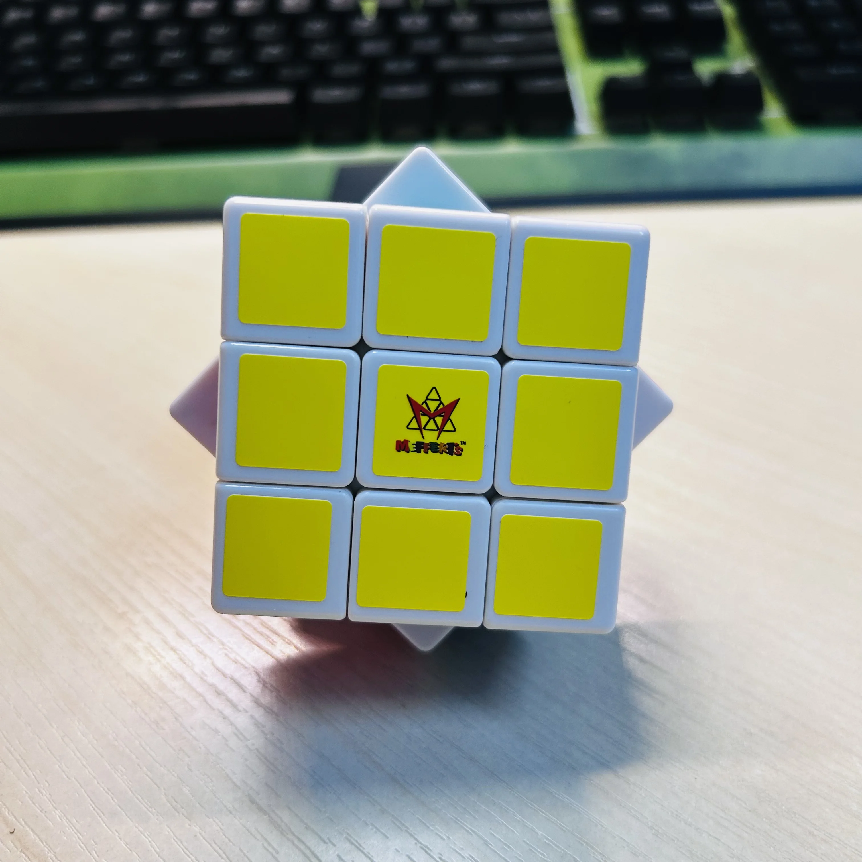 Meffert's Cube 3x3 Caixa Cubo Mágico Preto Branco 3x3x3 Cubo Mágico Quebra-cabeça Brinquedos Infantis