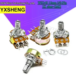 5 Stuks Wh148 15Mm 3pin 6pin B 1K B 2K B 5K B 10K B 20K B 50K B 100K B 500K B 1M Verstelbare Potentiometer 1K 2K 5K 10K 50K 100K 500K 1M