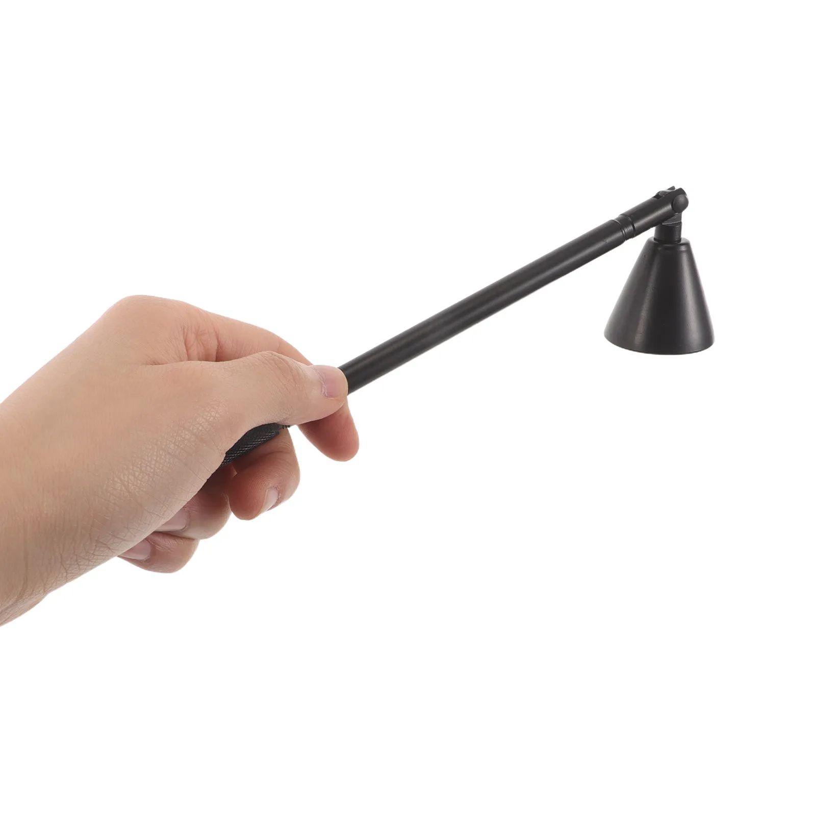 Stainless Steel Multifunctional Snuffer Extinguisher Long Handle Bell Shaped Flame Snuffer for Jar Tea Light Wick