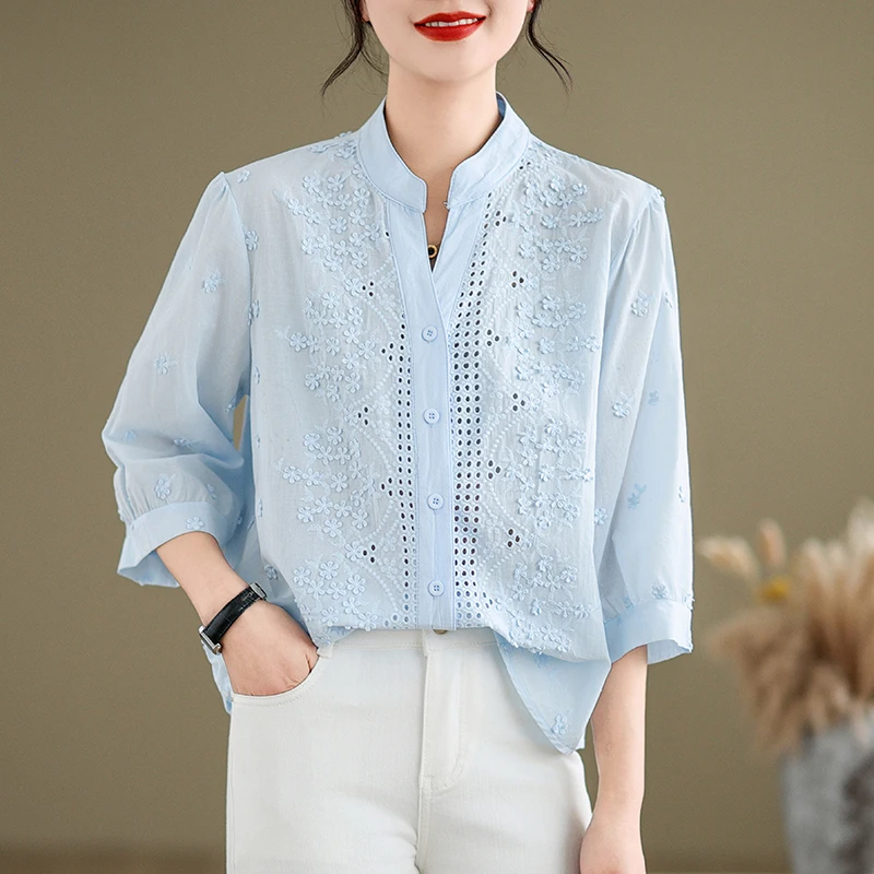 

Повседневный женский топ из хлопка и льна irt V-Ne, свободный крой для похудения f Sve Pure Color Top Faionable, универсальный летний модный топ