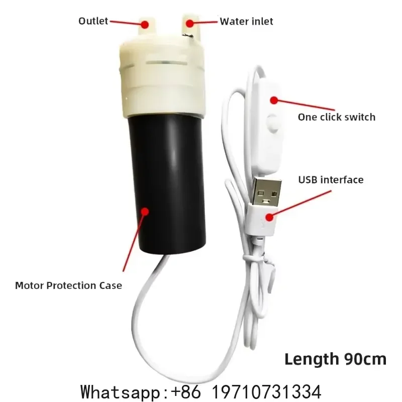 for 5V USB Mini Submersible Pump Quiet Electric Circulation for Aquarium Fish Tank Garden Hydroponic Fountain Small Water