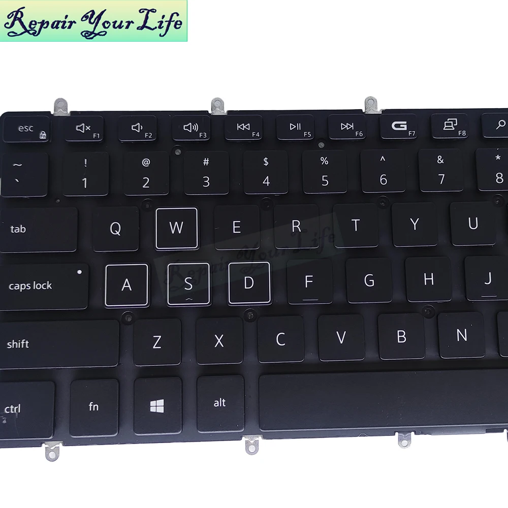 Imagem -05 - Rgb Backlight Keyboard para Dell Jogos Inglês g7 7590 7588 7790 g7 15 7588 g5 5590 g3 3590 0d8c01 D8c01 490.0h707.0d01 us