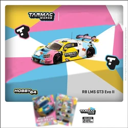 PreSale TW 1:64 R8 LMS GT EVO II Macau Cup Diecast Diorama Car Model Collection Miniature Toys Tarmac Works