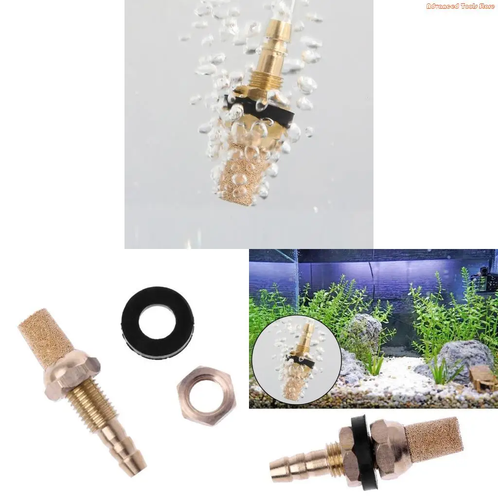Air Stone Copper Bubble Stones Diffuser for Aquarium Fish Tanks Hydroponics W91B