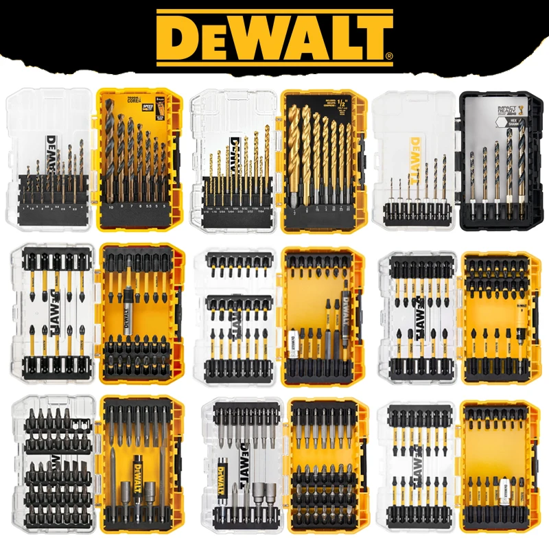 

Набор бит для шуруповерта DEWALT, комплект сверл, антикоррозийные втулки, прочные насадки для инструментов DT70732T DT70705 DW1361 DWAH1182 DT70728