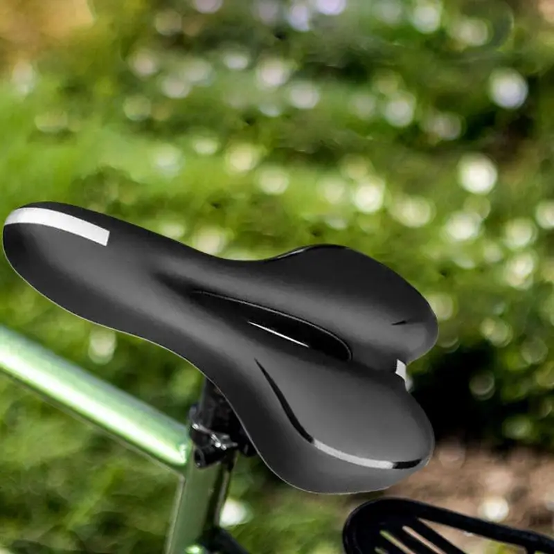 

Saddle For Bike Hollow Bike Seat Cushion Replacement Waterproof Ventilated Cycle Saddles With Reflective Strip Cycling