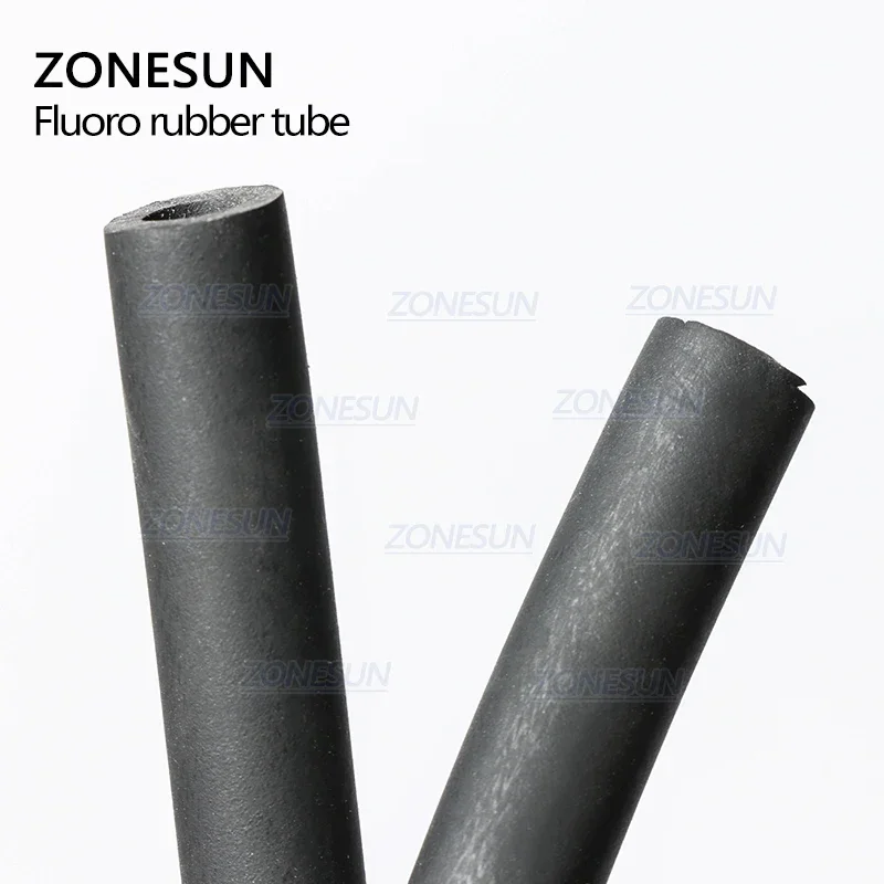 

ZONESUN PJ-GZ6 Length 2m Inside Diameter 6mm Fluorine Rubber Hose Tube For Filling Machine Acid Alkali LIquid