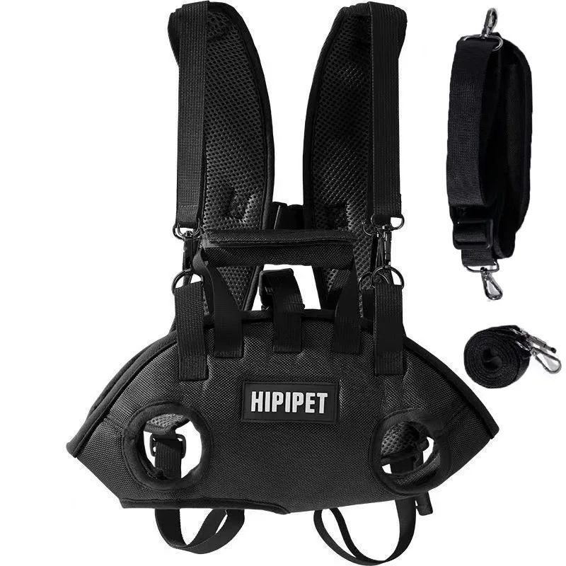 Hundetasche, tragbar, atmungsaktiv, multifunktionaler Rucksack mit Zugvorrichtung, leicht zu reinigender Rucksack, atmungsaktive, verstellbare Katzentasche, Petstrap – Detail 15