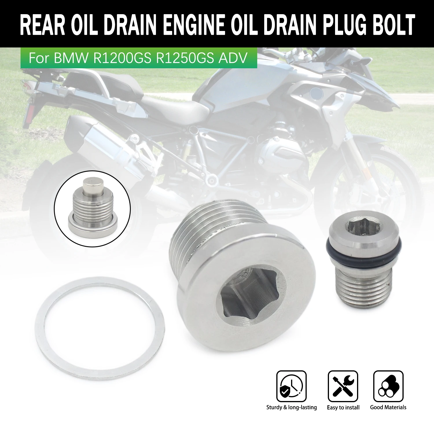 Engine Oil Drain Plug Nut For BMW R1200GS 1250GS Adv. R1250R R1200RT R RS R1250RT R1250RS Screw Bolt Drain Sump Motorcycle