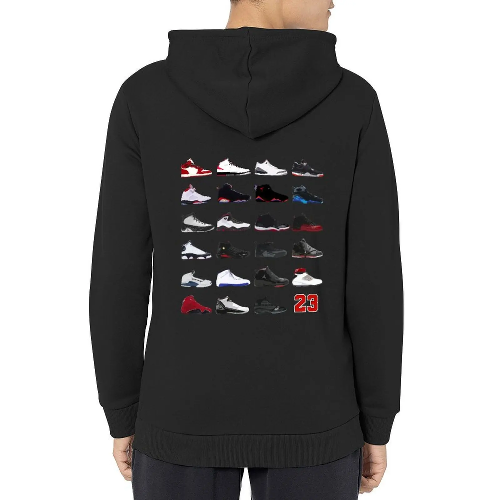 

AJ kicks - pixelated RETRO 8Bit STYLE Hoodie japanese style male clothes korean style clothes new hooded tee