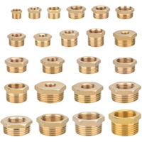 Full Copper Female Thread Conversion Male Thread Copper Fitting 1/8' 1/2' 1/4' 3/4' 3/8 1 Inch Brass Fitting Water Gas Adapter