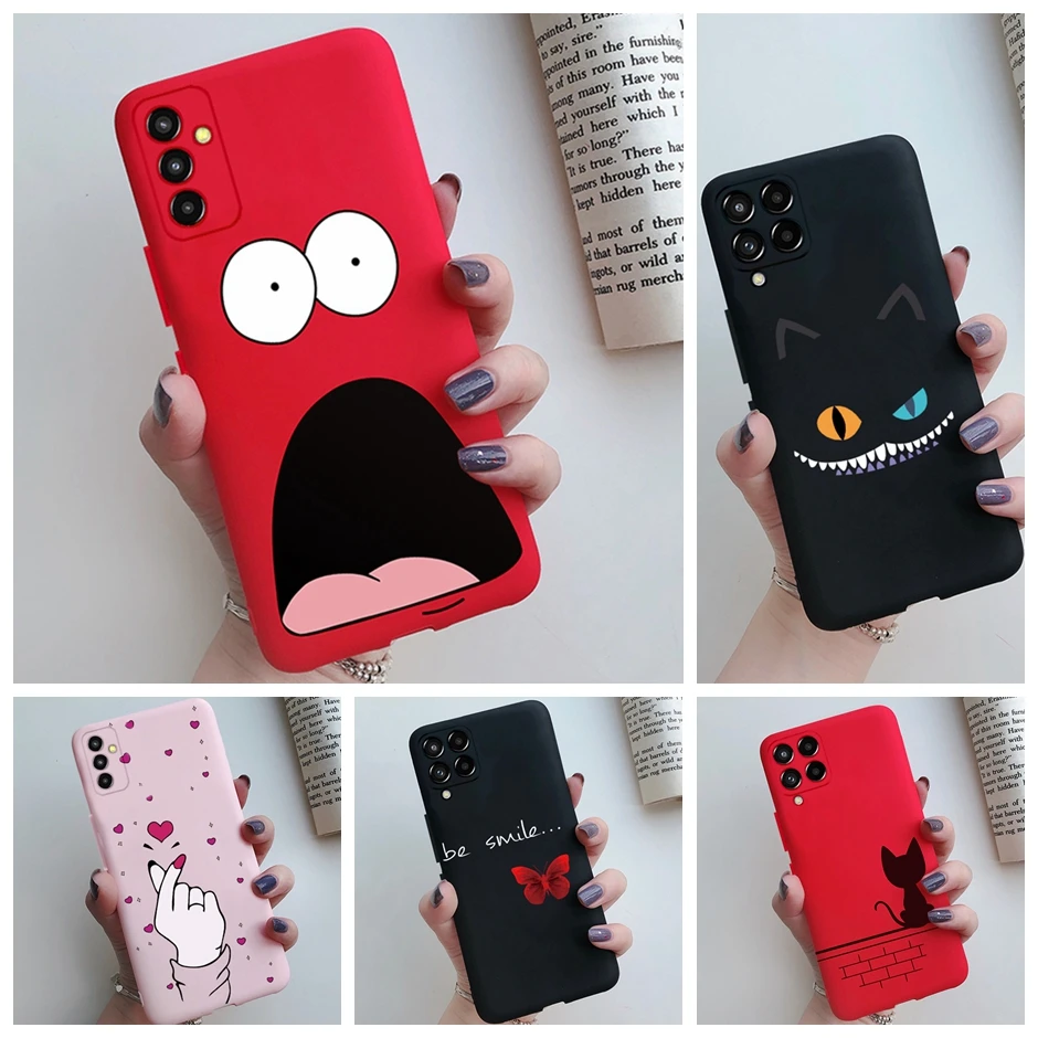Funda para Samsung Galaxy M13 M23, Funda protectora de silicona para teléfono, Funda divertida para Samsung M33 Capas Samsung M53, Funda de parachoques