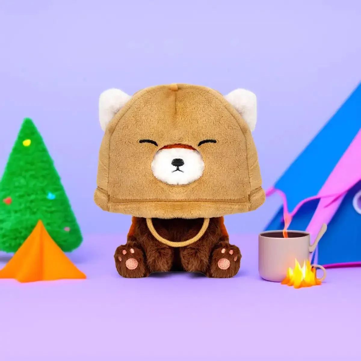 

Милая плюшевая игрушка «Красная панда» с подходящей регулируемой шапочкой для сна, мягкая мягкая игрушка для детей, коллекционный подарок, домашний декор