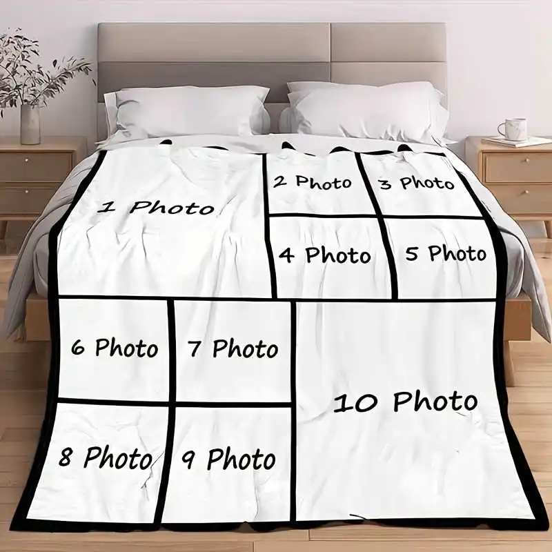 Create a custom photo blanket—an ultra-soft, personalized throw featuring high-resolution printing. A cozy, custom-made blanket