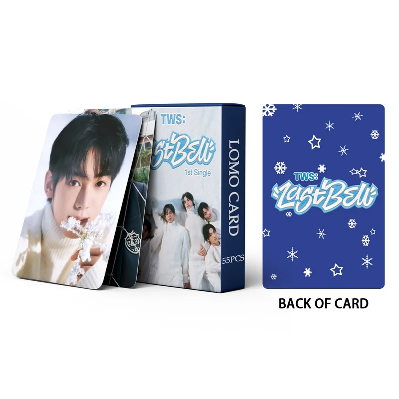 55pcs/set TWS Boys Album LOMO Card Last Bell Photo Card DOHOON Collector Card Postcard SHINYU HANJIN YOUNGJAE Greeting Card Gift