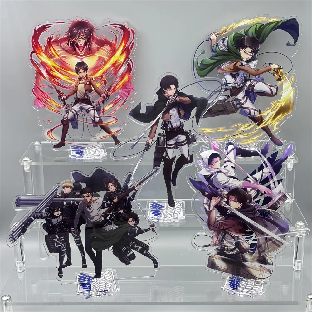 

15CM Attack on Titan Anime Figure - Double Sided Acrylic Stand Model Plate Desk Decor Standing Sign Gift for Friends Shingeki No
