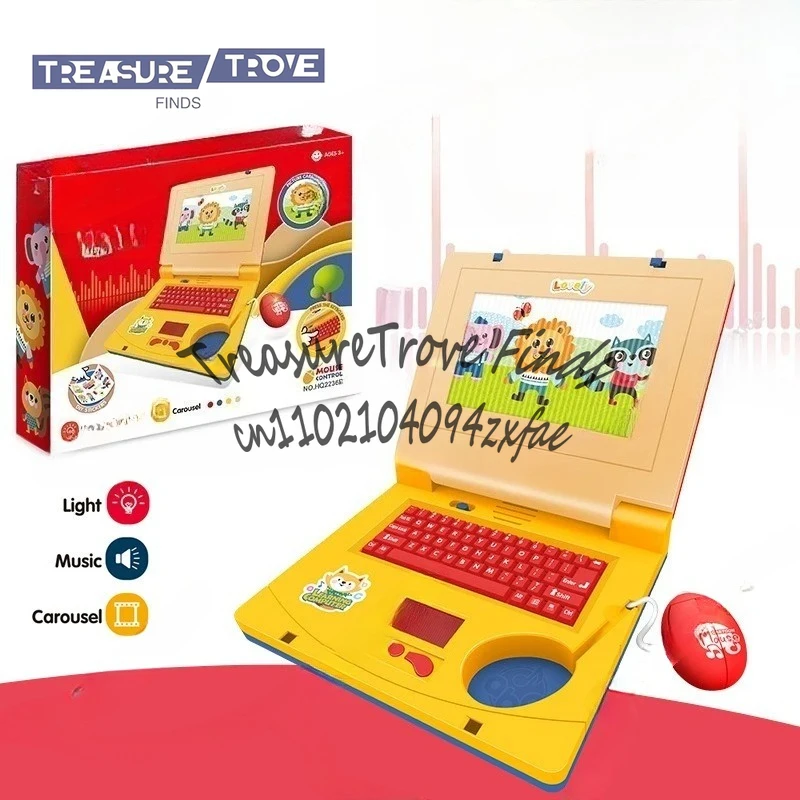 

Simulation notebook light music cartoon computer children's enlightenment early education toys