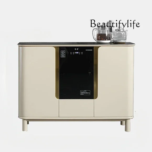 Cream tea bar machine cabinet integrated cabinet new household automatic tea brewing water bar table side cabinet