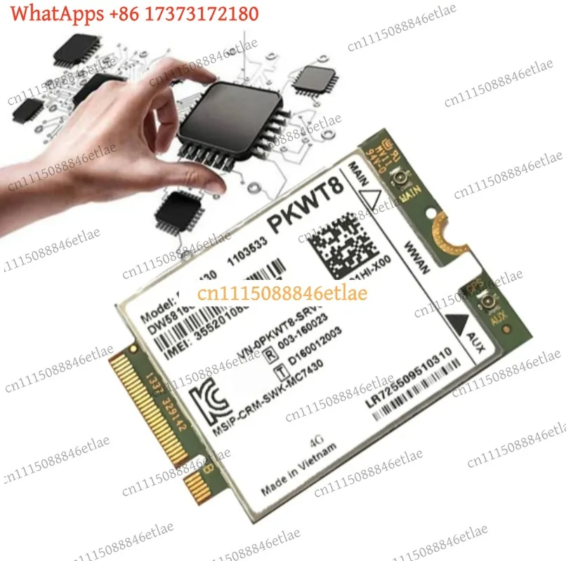 High Quality forFUFU EM7430 4G LTE Module Kit with 2 Antennas Universal Replacement Parts for Dell Latitude E7470 7480 7490 7390