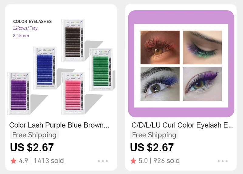 GAHAMACA Classic Individual Eyelash C/CC/D Curl Premade Classic Lashes Extensions Natural Soft Faux Cils Professional Cosmetics