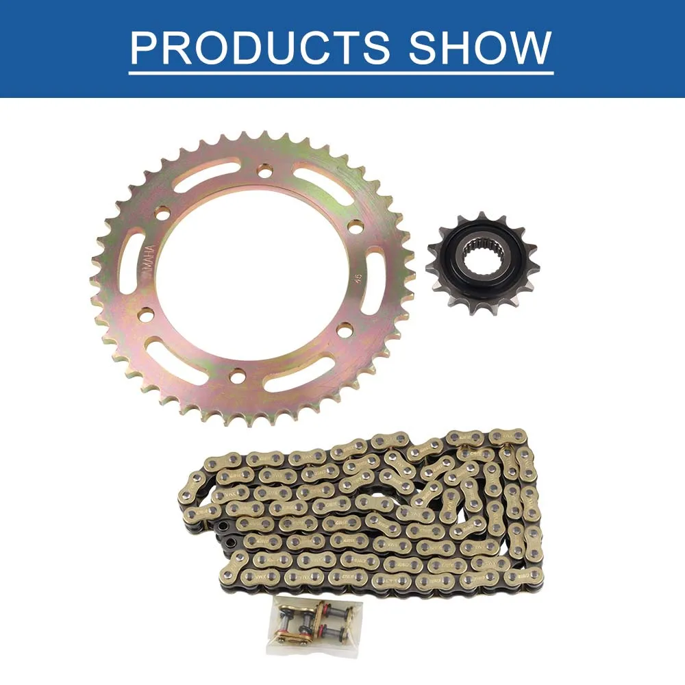 For Yamaha YBR250 YS250 YBR 250 YS 250 Motorcycle Spare Parts Front Rear Sprocket Chain Gear Sprocket Moto Transmission System