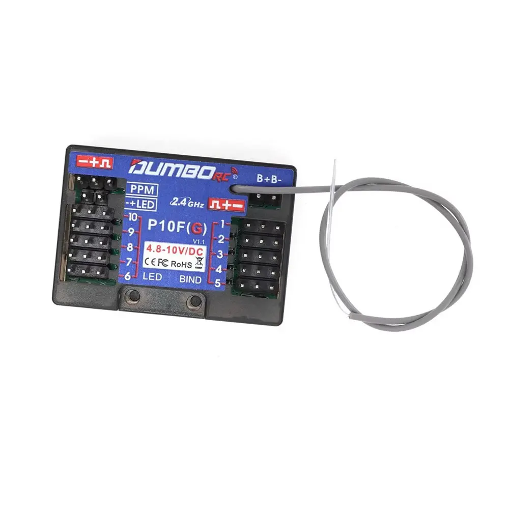 ตัวรับสัญญาณ DUMBORC 4/6/10CH รุ่น P10FG P6DCG P4FMG P6FP P6FG โมดูลมินิโค้ช DDF-350 X4/X6PM/X10P/X6 สำหรับรีโมทคอนโทรล