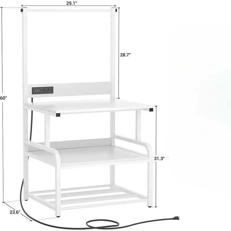 Modern Design Heavy Duty 3D Printer Stand with High Capacity T-Filament Storage Rack for Home Office